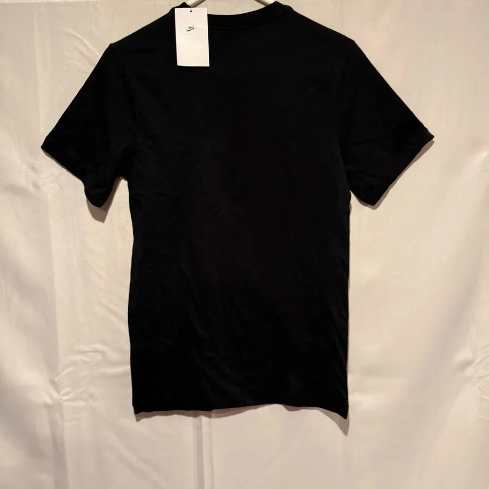 NWT Nike Black Tee with White Swoosh Logo Size XS